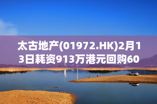 太古地产(01972.HK)2月13日耗资913万港元回购60万股