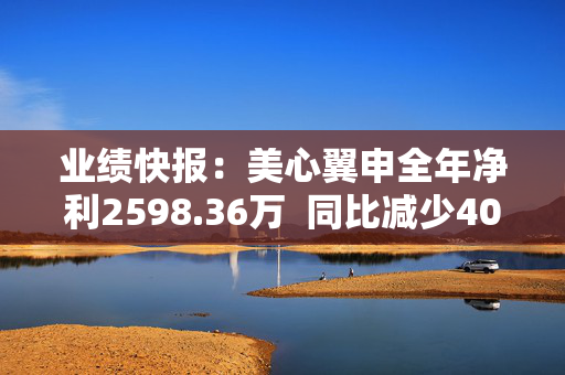 业绩快报：美心翼申全年净利2598.36万  同比减少40.28%