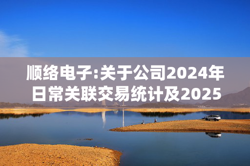 顺络电子:关于公司2024年日常关联交易统计及2025年日常关联交易预计的公告