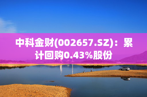 中科金财(002657.SZ)：累计回购0.43%股份